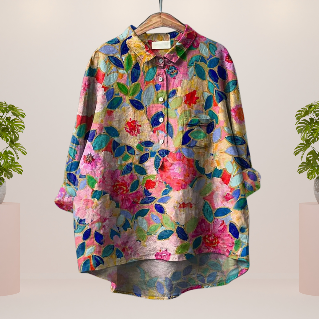 ABIGAIL™ | CAMISA CON ESTAMPADO ARTÍSTICO DE MODA Y TENDENCIA