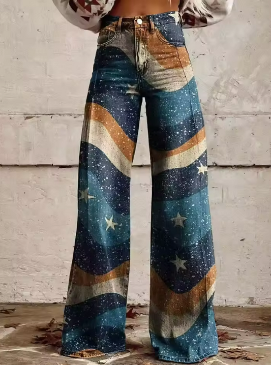 RAMONA™ | PANTALÓN BOHO VINTAGE DE INSPIRACIÓN RETRO