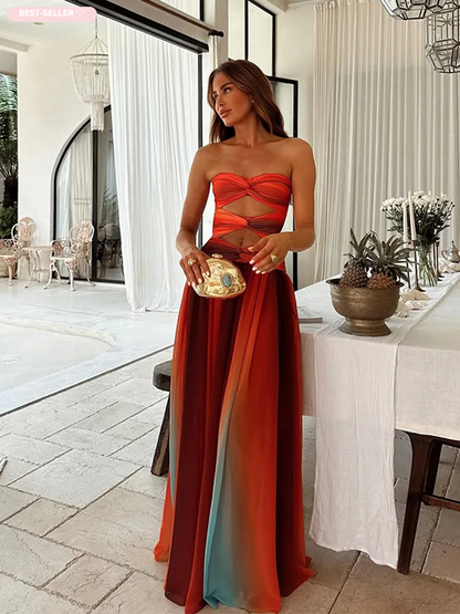 VALENTINA™ | VESTIDO LARGO ELEGANTE Y FEMENINO